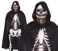 Black Velvet Hooded Cape 130cm