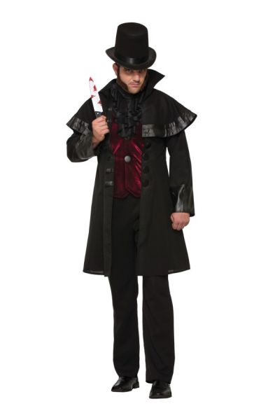 Jack the Ripper Costume Mens Fancy Dress Outfit-AC78646
