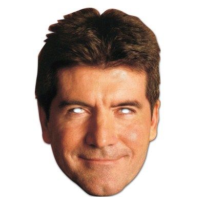 Simon Cowell Celebrity Card Mask Fun For Stag&Hen Parties 