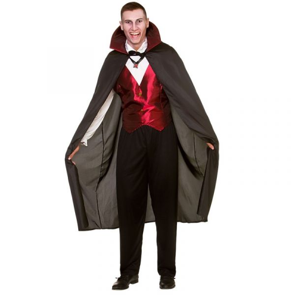 Classic Vampire Costume Mens Halloween Fancy Dress-HM5551