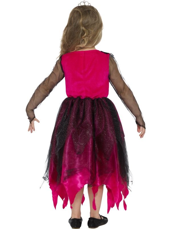 Childrens Deluxe Gothic Prom Queen Fancy Dress Costume-48136