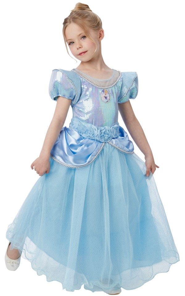 Girls Premium Cinderella Disney Princess Costume Hollywood Uk