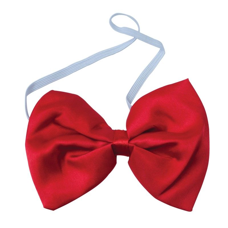 Red Best Dressed Bow Tie Mens Fancy Dress Accessory-BA069