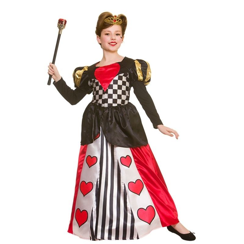 Deluxe Queen of Hearts Costume Fancy Dress Outfit-EG3629