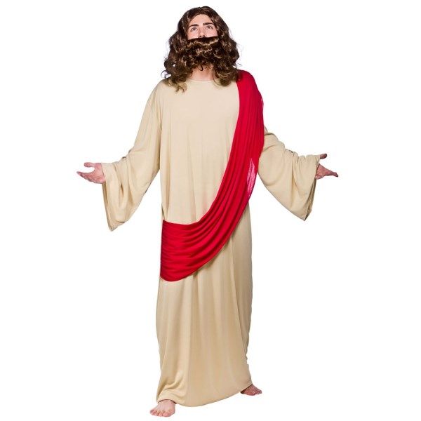 Mens Jesus Robe Son of God Funny Fancy Dress Costume-EM3191