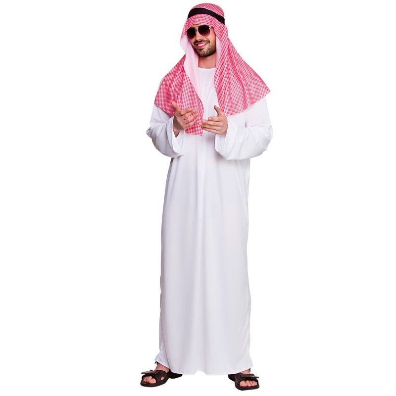 Arab Sheikh Costume | Mens Fancy Dress | Hollywood UK | EM3262