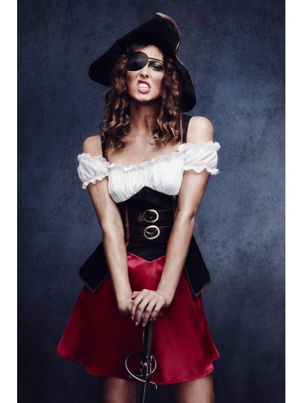 Fever Pirate Wench Costume Ladies Sexy Fancy Dress SM-43482