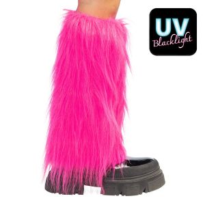 Neon Pink Rave Leg Warmers