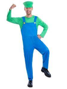Unisex Green Plumber Costume