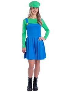 Ladies Green Plumber Costume