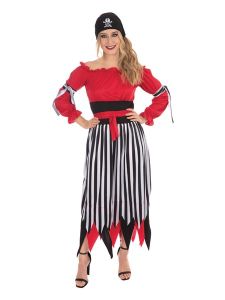 Ladies Crimson Pirate Costume