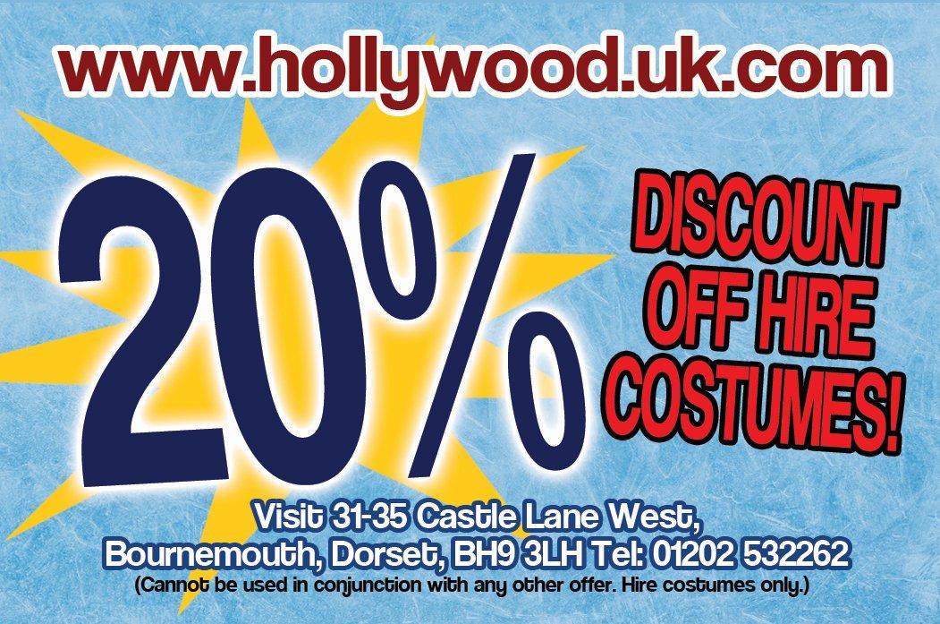 Hire at Hollywood Fancy Dress for New Year