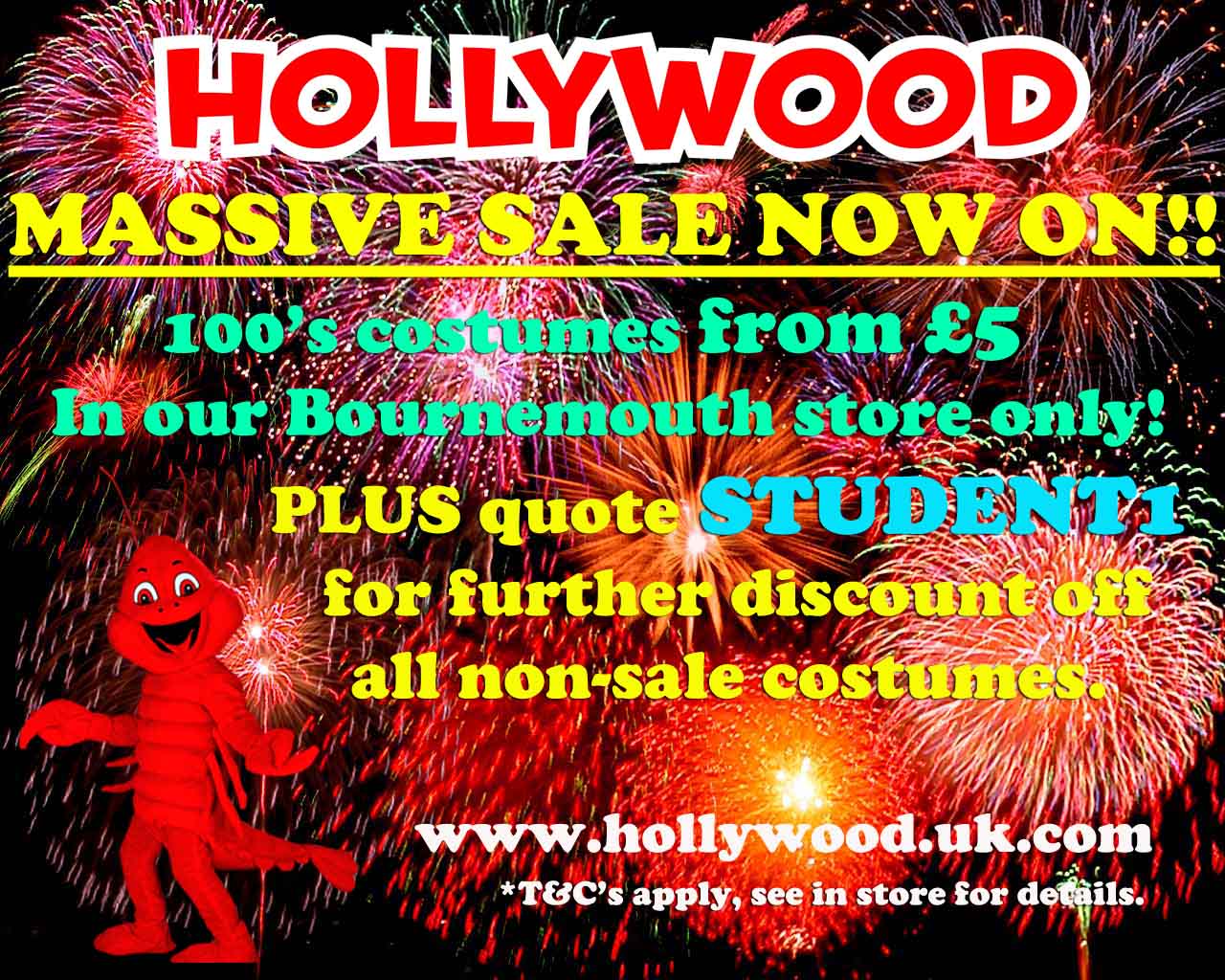 Secret Discount code released! | Hollywood Fancy Dress