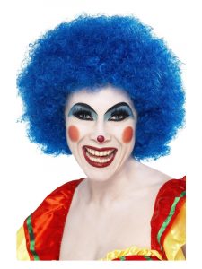 Blue Crazy Clown Afro
