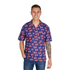 union jack Hawaiian shirt