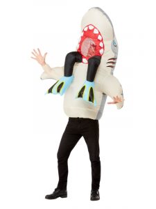 Shark and diver Bournemouth 7's Festival costume