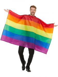 Bourne Free Pride Wearable Flag
