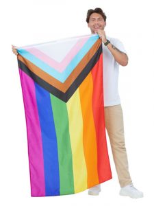 LGBTQ+ Bourne Free Pride Flag