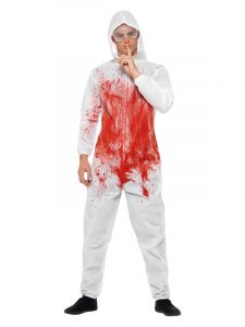 Halloween In Summer! Bloody Forensic costume