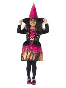 Grils sunset witch costume