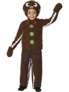 Gingerbread Kids Christmas Costume