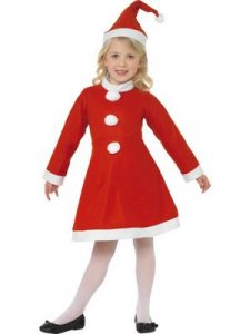 Little Miss Santa Kids Christmas Costume
