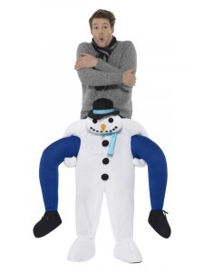 Piggyback snowman costume