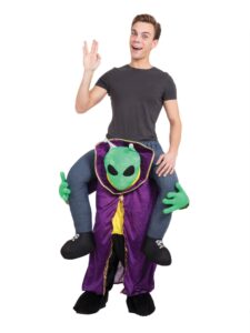 Alien Piggy Back Costume, Forward the Clocks Fire Up the Fun