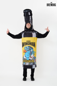 Hot Off the Hanger: New Costume Deliveries Are Here, Brew Dog Bottle Costume.