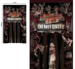 Halloween Is Coming! Zombie Door Cover.